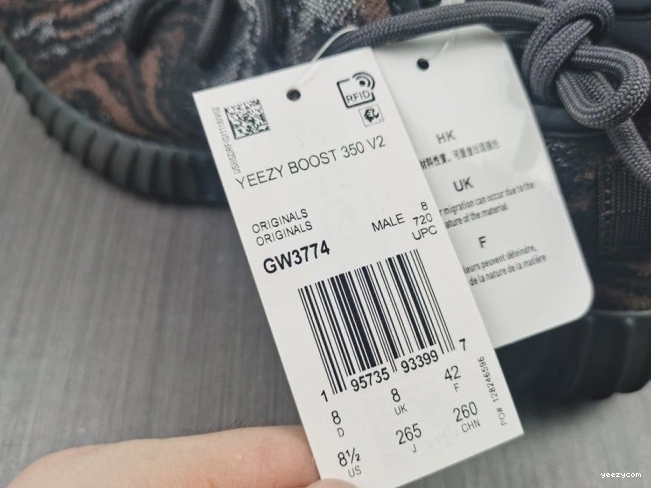 Adidas Boost GW3774 Yeezy Black Oat 350 V2 MX 0810